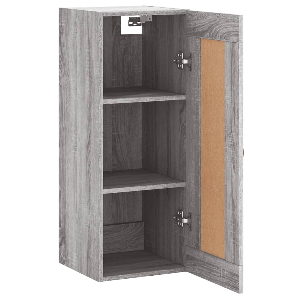 Armoire murale sonoma gris 34,5x34x90 cm bois d'ingénierie