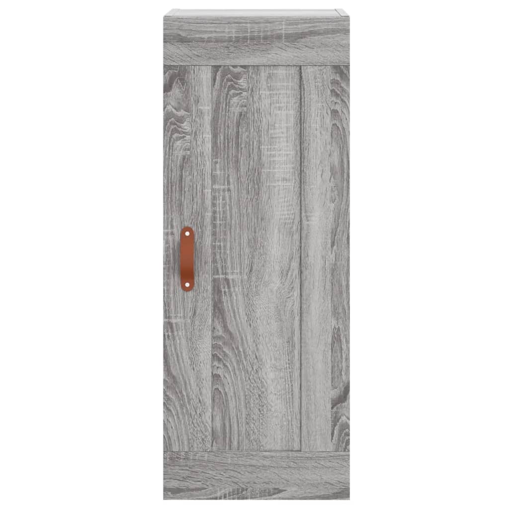 Armoire murale sonoma gris 34,5x34x90 cm bois d'ingénierie