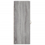 Armoire murale sonoma gris 34,5x34x90 cm bois d'ingénierie