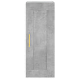 Armoire murale gris béton 34,5x34x90 cm bois d'ingénierie