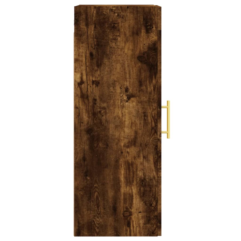 Wandschrank aus geräucherter Eiche, 34,5 x 34 x 90 cm, Holzwerkstoff