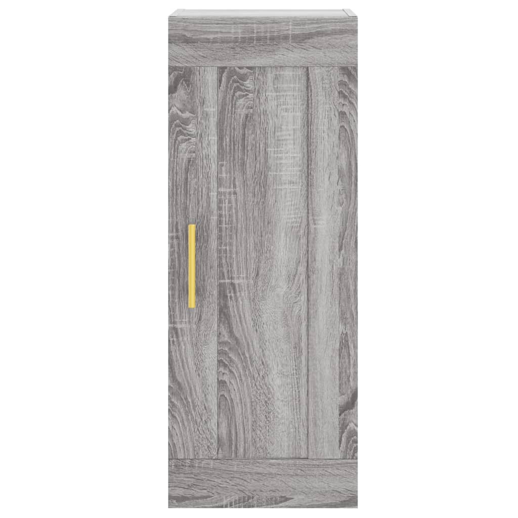 Armoire murale sonoma gris 34,5x34x90 cm bois d'ingénierie