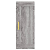 Armoire murale sonoma gris 34,5x34x90 cm bois d'ingénierie