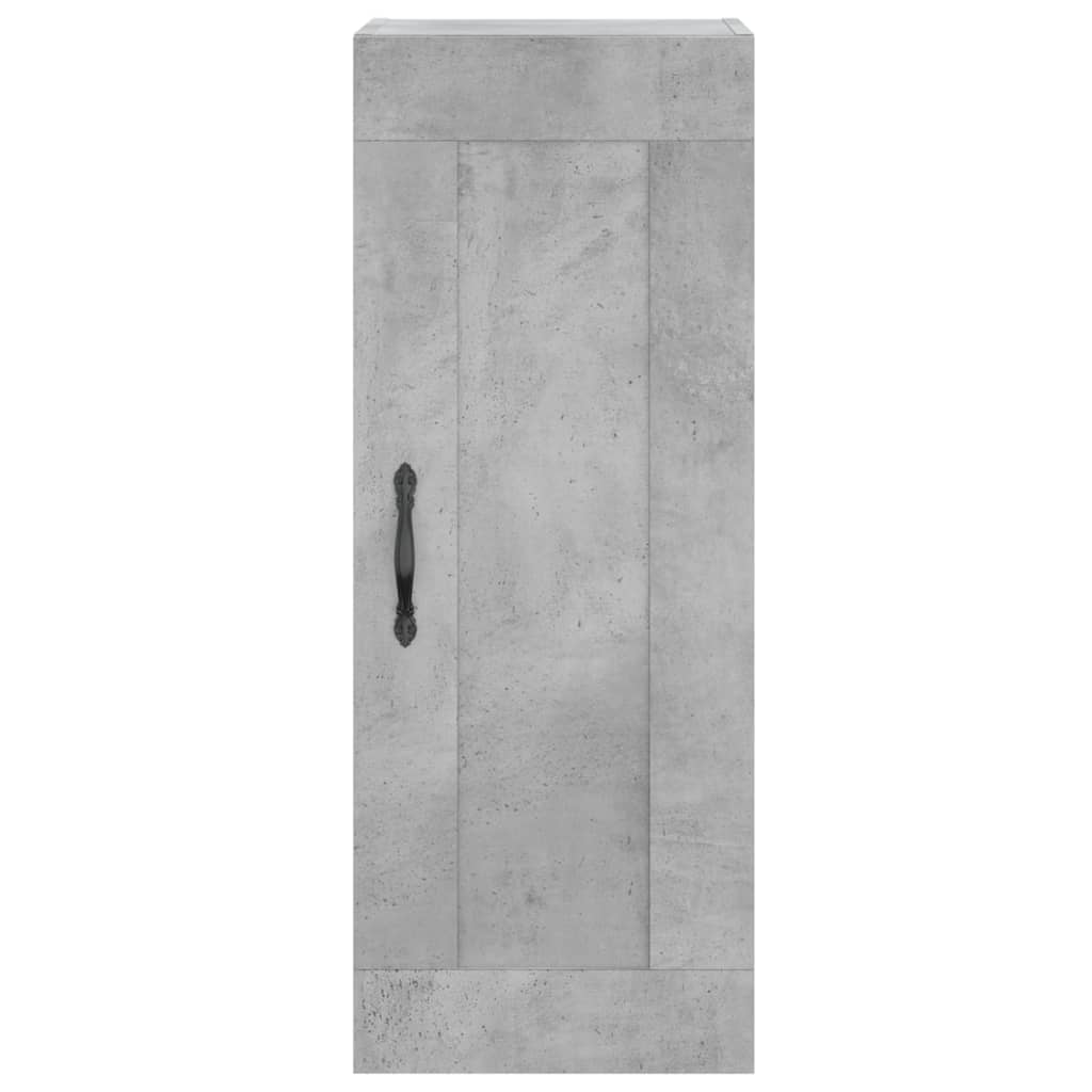 Armoire murale gris béton 34,5x34x90 cm bois d'ingénierie