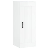 Wall cabinet white gloss 34.5x34x90 cm engineered wood