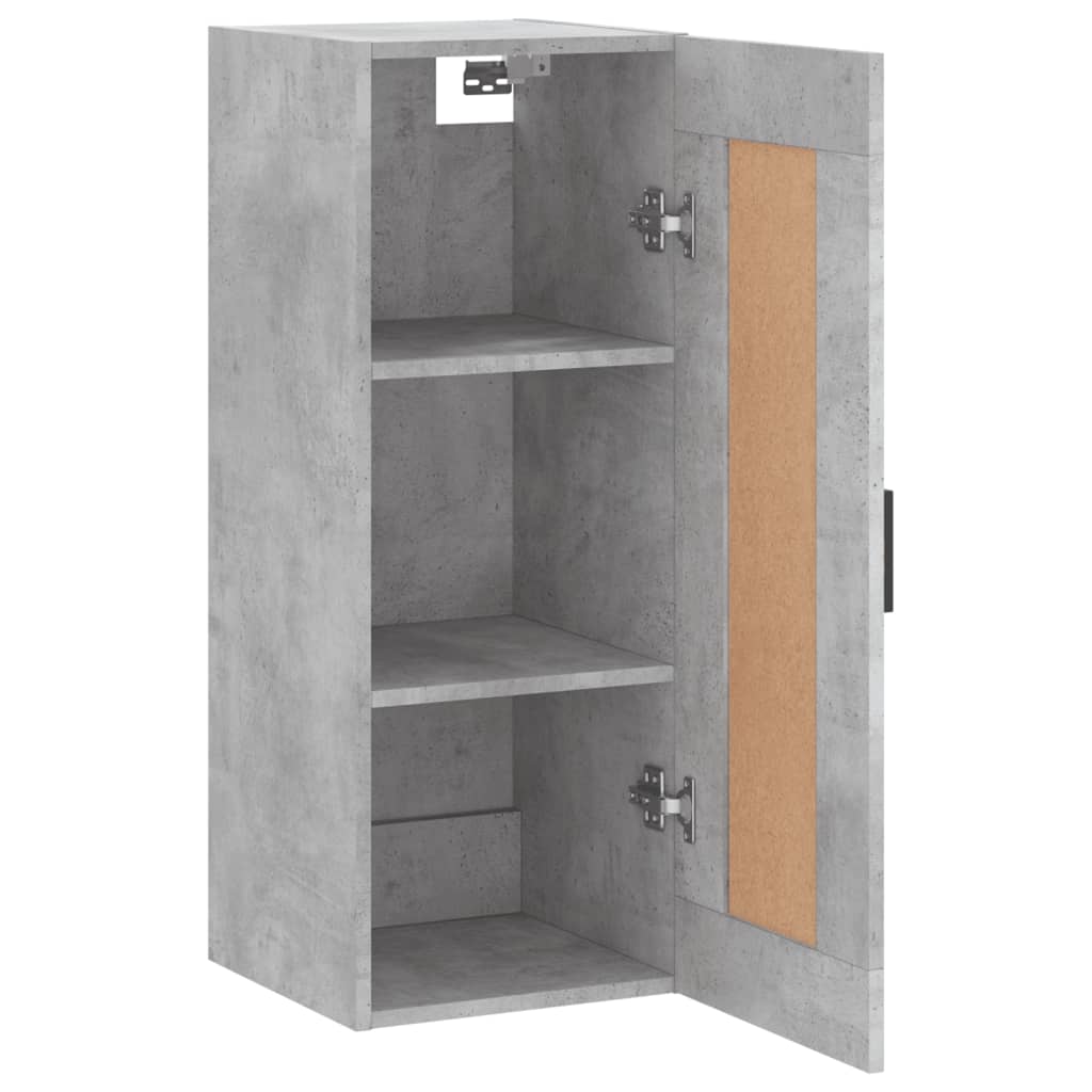 Armoire murale gris béton 34,5x34x90 cm bois d'ingénierie