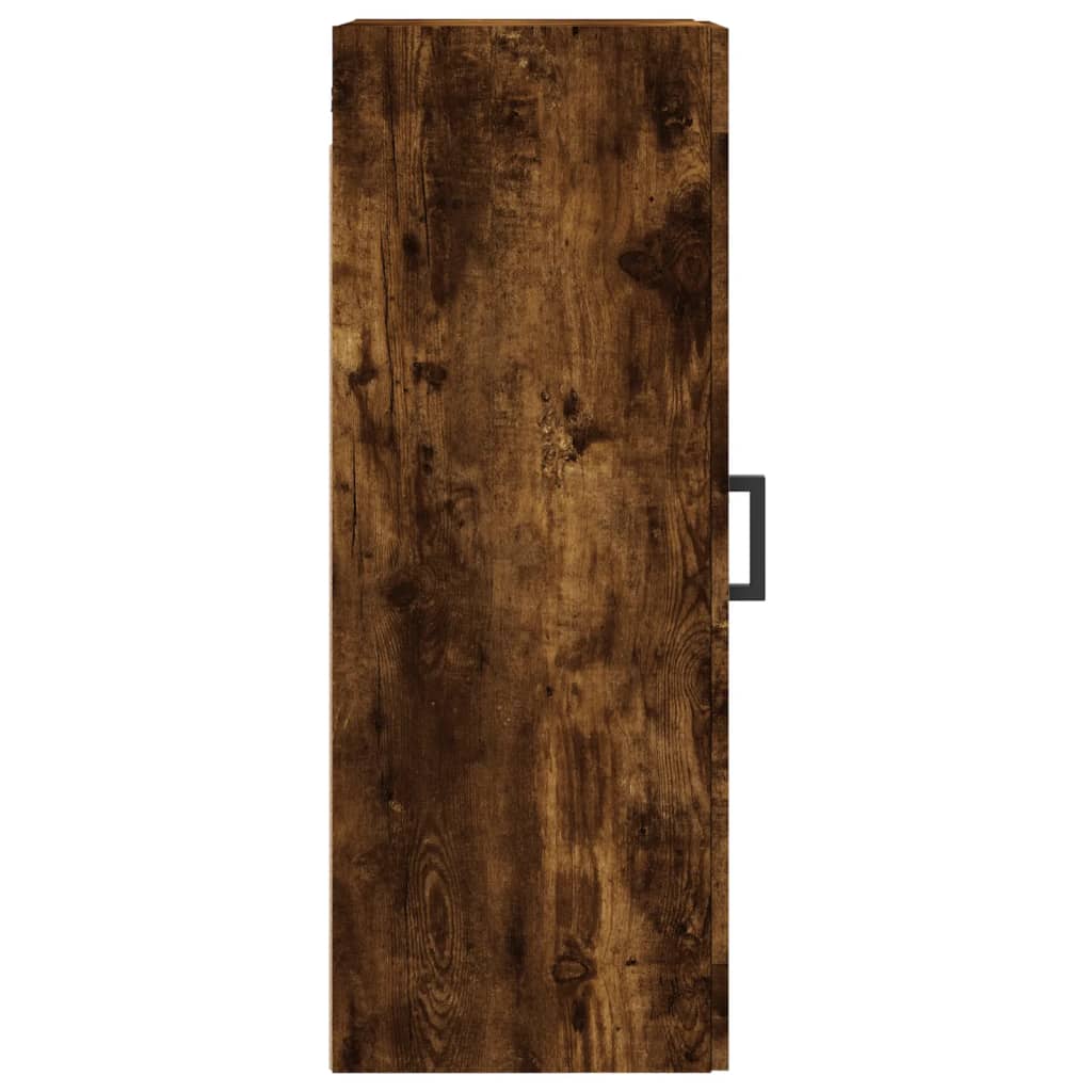 Armoire murale chêne fumé 34,5x34x90 cm bois d'ingénierie