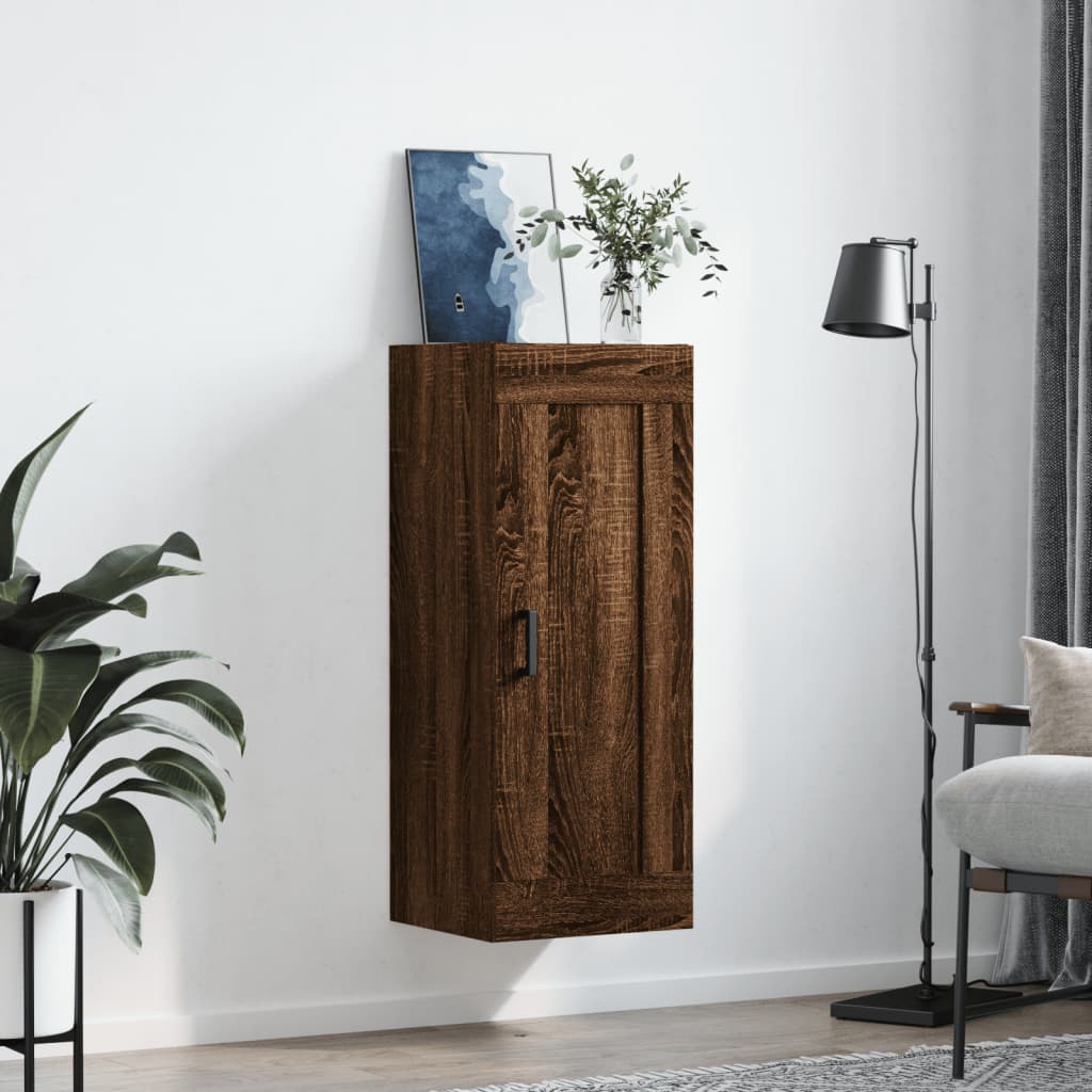 Armoire murale chêne marron 34,5x34x90 cm bois d'ingénierie