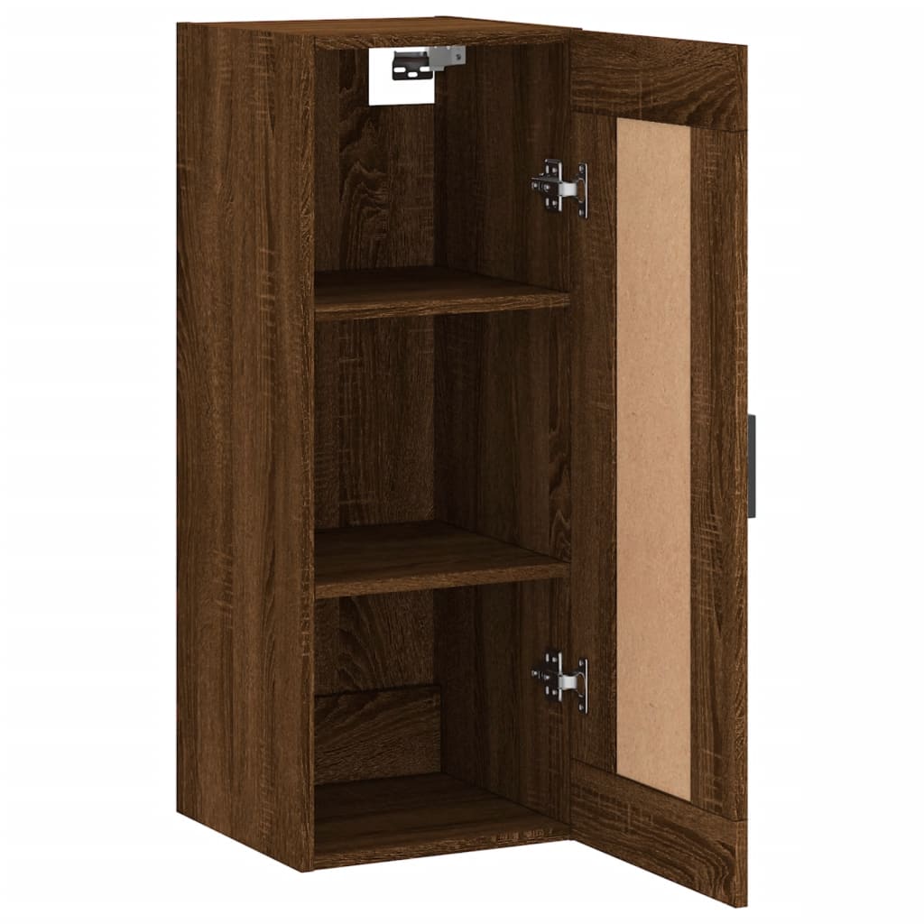 Armoire murale chêne marron 34,5x34x90 cm bois d'ingénierie