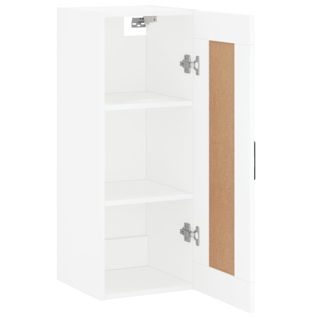 Weißer Wandschrank 34,5x34x90 cm aus Holzwerkstoff