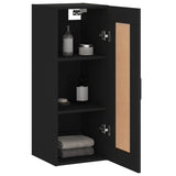 Armoire murale noir 34,5x34x90 cm bois d'ingénierie