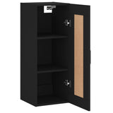 Armoire murale noir 34,5x34x90 cm bois d'ingénierie