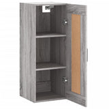 Sonoma grauer Wandschrank 34,5 x 34 x 90 cm, Holzwerkstoff