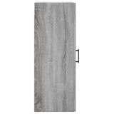 Sonoma grauer Wandschrank 34,5 x 34 x 90 cm, Holzwerkstoff