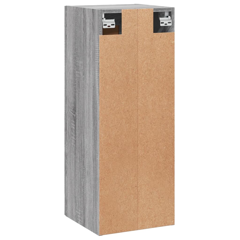 Sonoma grauer Wandschrank 34,5 x 34 x 90 cm, Holzwerkstoff