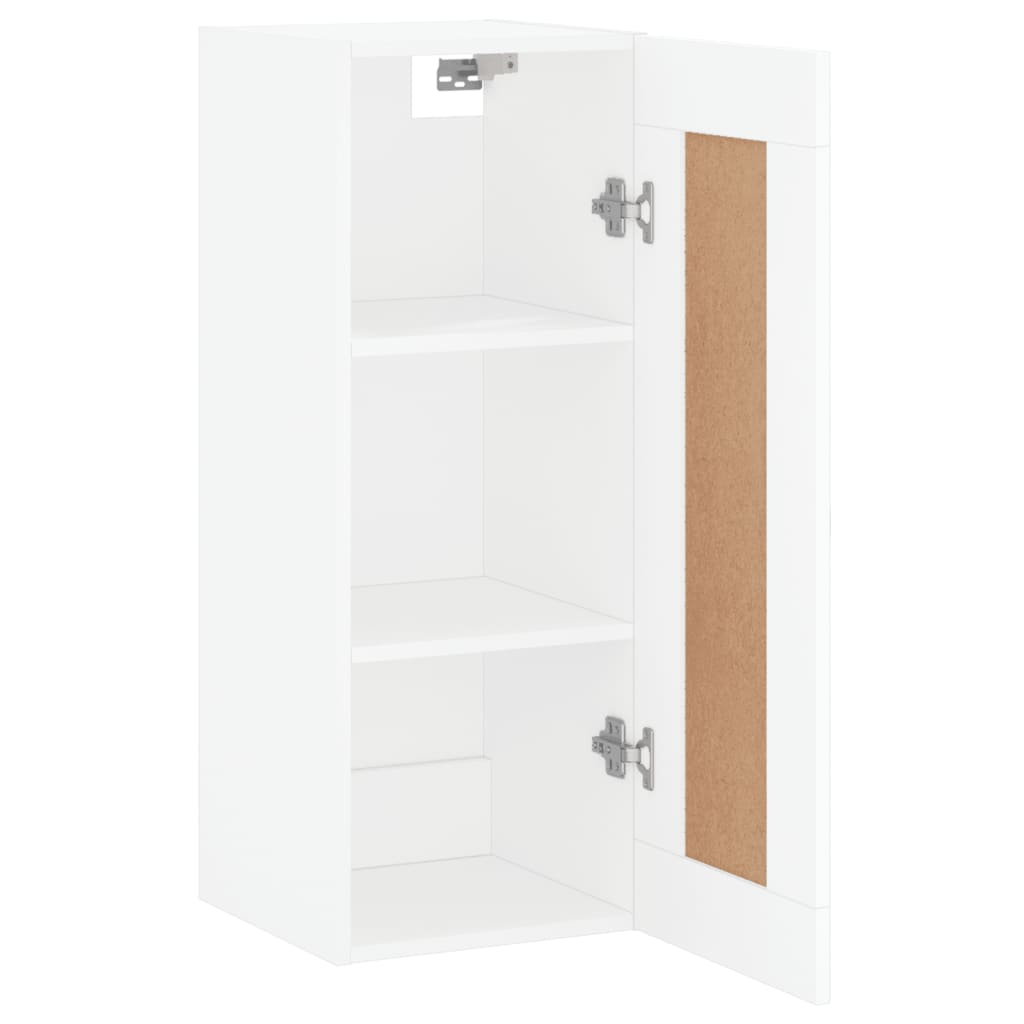 Armoire murale blanc 34,5x34x90 cm bois d'ingénierie