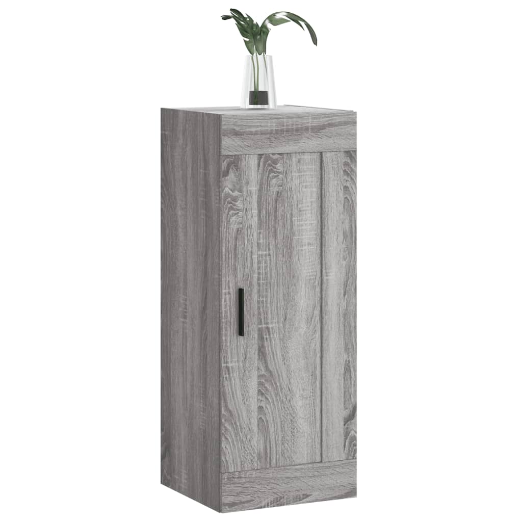 Armoire murale sonoma gris 34,5x34x90 cm bois d'ingénierie