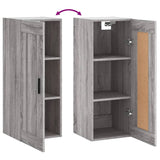 Armoire murale sonoma gris 34,5x34x90 cm bois d'ingénierie