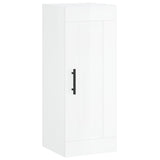 Armoire murale blanc brillant 34,5x34x90 cm bois d'ingénierie