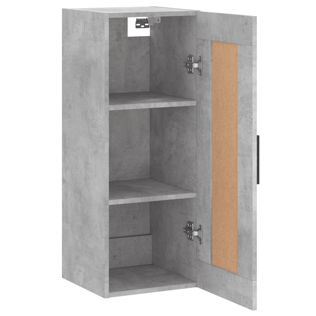 Armoire murale gris béton 34,5x34x90 cm bois d'ingénierie