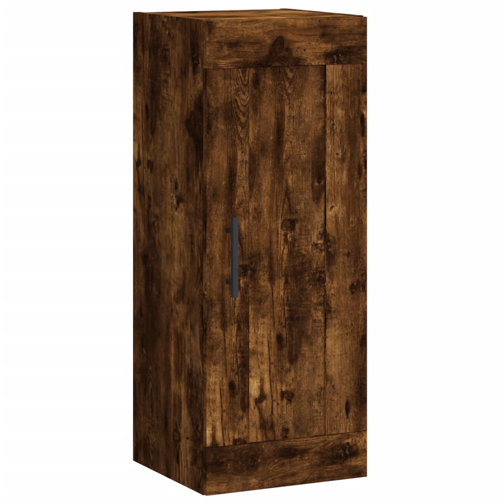 Wall cabinet smoked oak 34.5x34x90 cm engineered wood