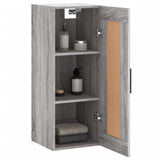 Armoire murale sonoma gris 34,5x34x90 cm bois d'ingénierie