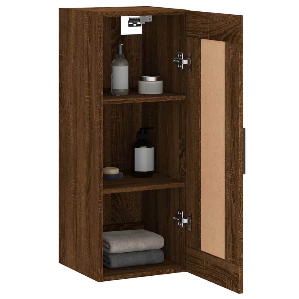 Armoire murale chêne marron 34,5x34x90 cm bois d'ingénierie