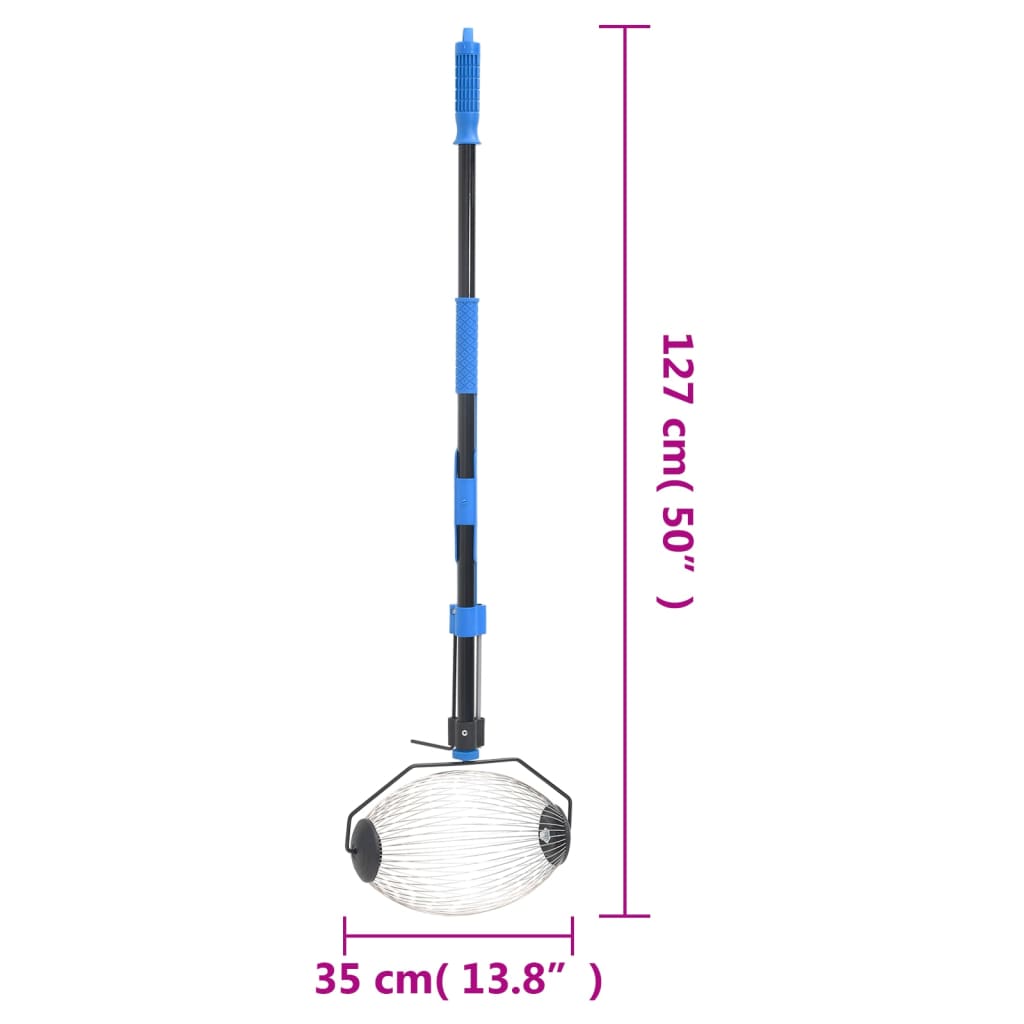 Blue nut collector 127 cm steel