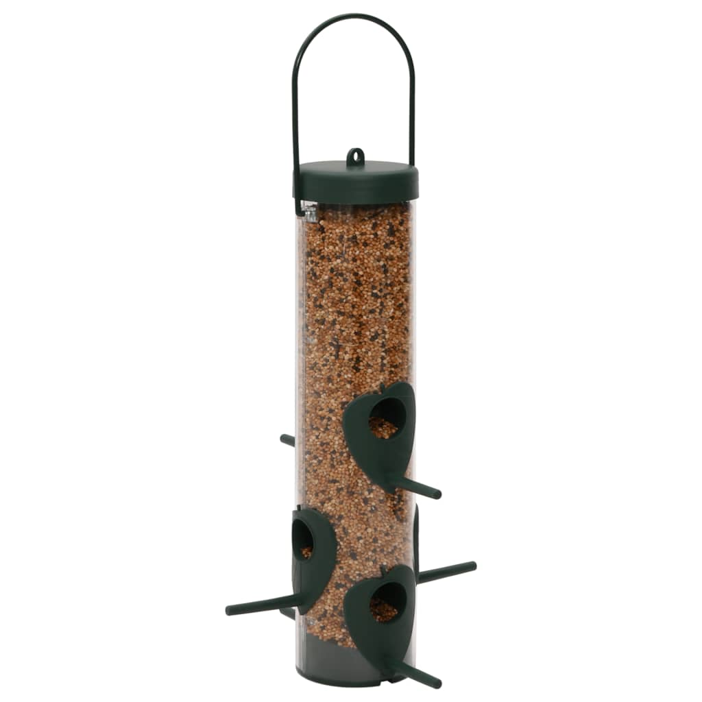 Bird feeders 3 pcs dark green 17x17x32 cm