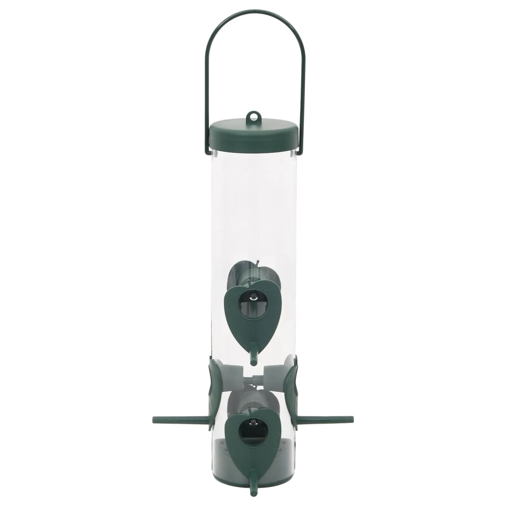 Bird feeders 3 pcs dark green 17x17x32 cm