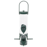 Bird feeders 3 pcs dark green 17x17x32 cm