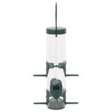 Bird feeders 3 pcs dark green 17x17x32 cm