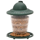 Bird feeders 3 pcs dark green 13x13x17 cm