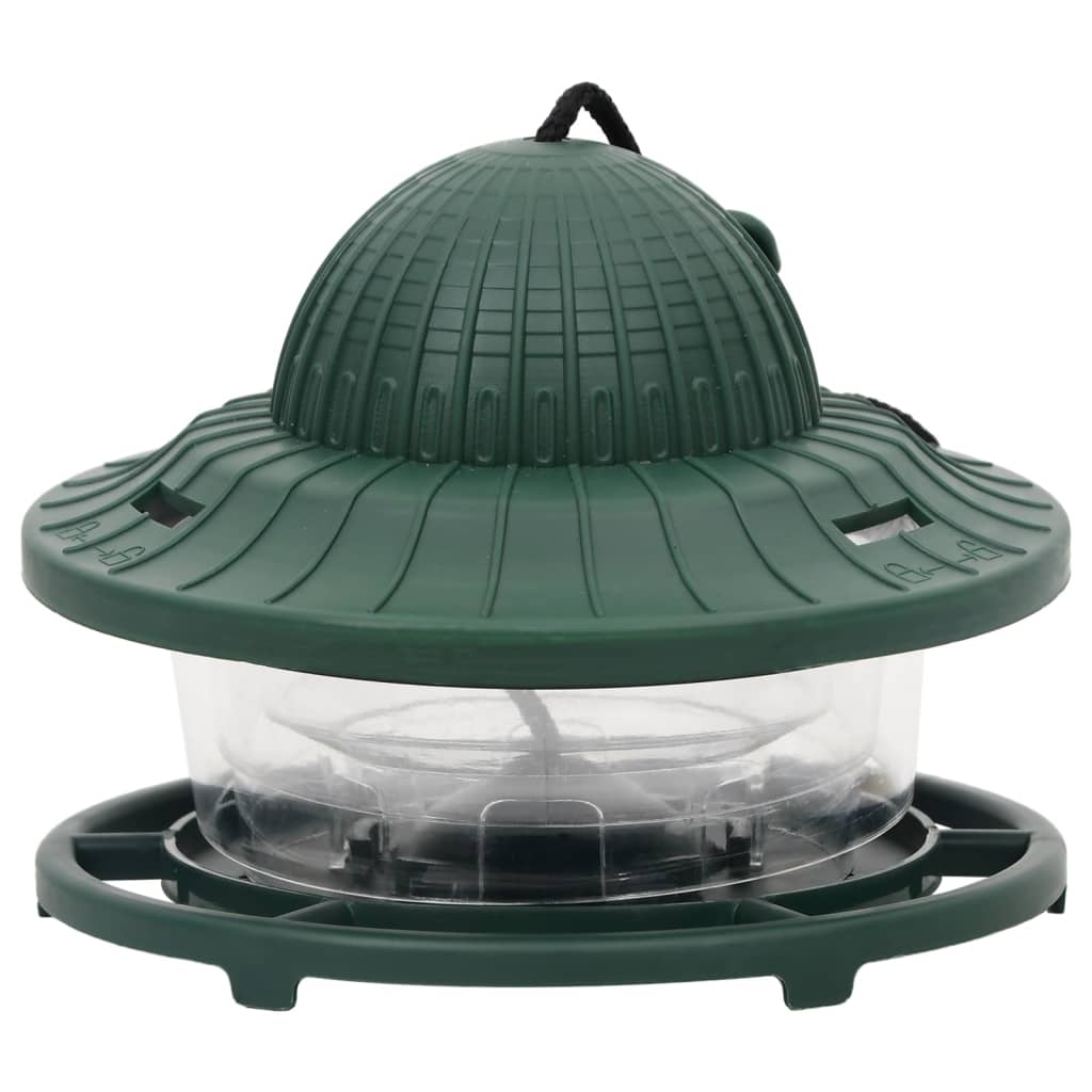 Bird feeders 3 pcs dark green 13x13x17 cm