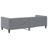 Lit de repos sans matelas gris clair 80x200 cm tissu