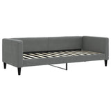 Lit de repos sans matelas gris foncé 80x200 cm tissu