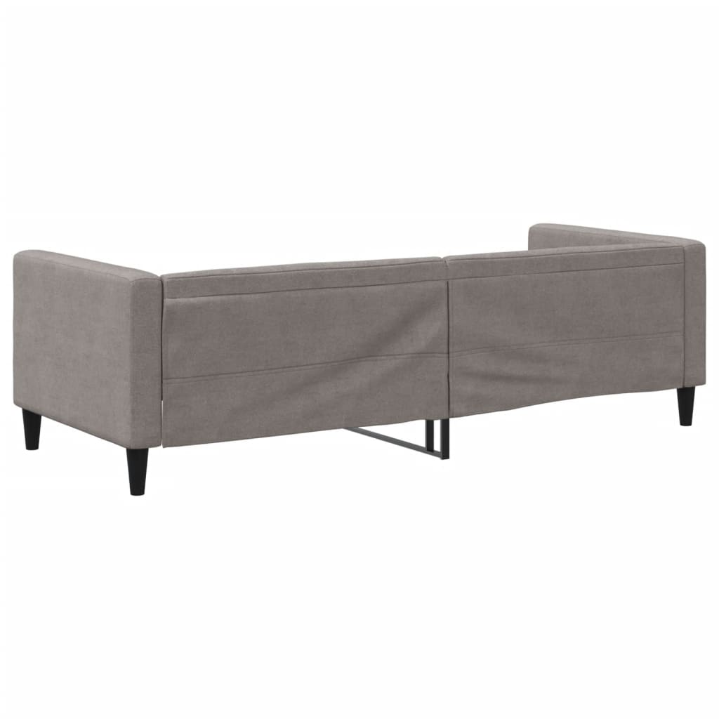 Lit de repos sans matelas taupe 80x200 cm tissu