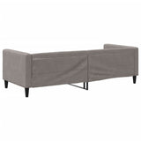 Lit de repos sans matelas taupe 80x200 cm tissu