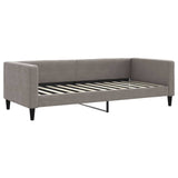 Lit de repos sans matelas taupe 90x200 cm tissu