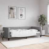 Lit de repos gris clair 100x200 cm tissu