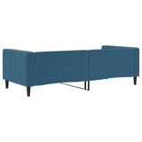 Lit de repos sans matelas bleu 90x200 cm velours