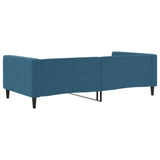 Lit de repos sans matelas bleu 100x200 cm velours