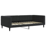 Lit de repos sans matelas noir 100x200 cm velours