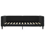 Lit de repos sans matelas noir 100x200 cm velours