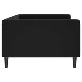 Lit de repos sans matelas noir 100x200 cm velours