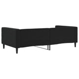 Lit de repos sans matelas noir 100x200 cm velours