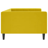 Lit de repos sans matelas jaune 100x200 cm velours