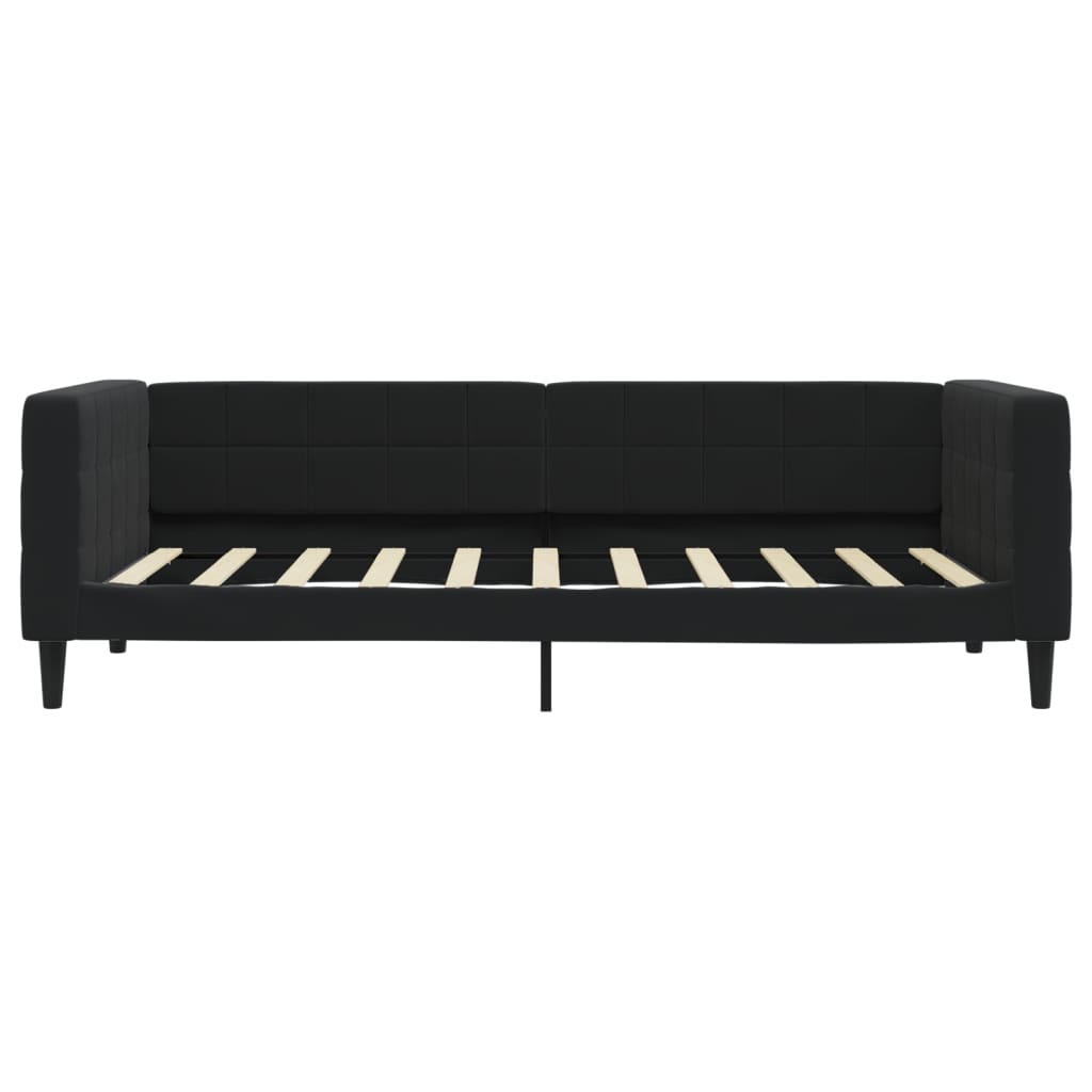 Lit de repos sans matelas noir 90x190 cm velours