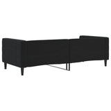 Lit de repos sans matelas noir 90x190 cm velours