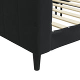 Lit de repos sans matelas noir 90x190 cm velours